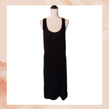 Load image into Gallery viewer, Old Navy Black Linen Blend Twist Back Midi Tank Dress (Pre-Loved) Large
