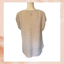 Carregue a imagem no visualizador da Galeria, Old Navy Beige Tunic Knit Wide Cap Sleeve Top (Pre-Loved) Size XL
