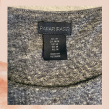 Carregue a imagem no visualizador da Galeria, Paraphrase Gray &amp; Black Colorblock Knit Tank Midi Dress (Pre-Loved) Medium
