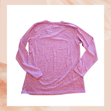 Carregue a imagem no visualizador da Galeria, Pink Spacedye Long Sleeve Athletic Shirt (Pre-Loved) Large
