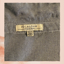 Carregue a imagem no visualizador da Galeria, Polagram Puppytooth 3/4 Sleeve Button-Up Blouse (Pre-Loved) Size Medium
