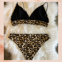 Load image into Gallery viewer, ReVamped Leopard Print Bikini Swimsuit NWOT XL
