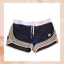 Carregue a imagem no visualizador da Galeria, Rip Curl Surf Co. Navy Striped Boardshorts (Pre-Loved) XL
