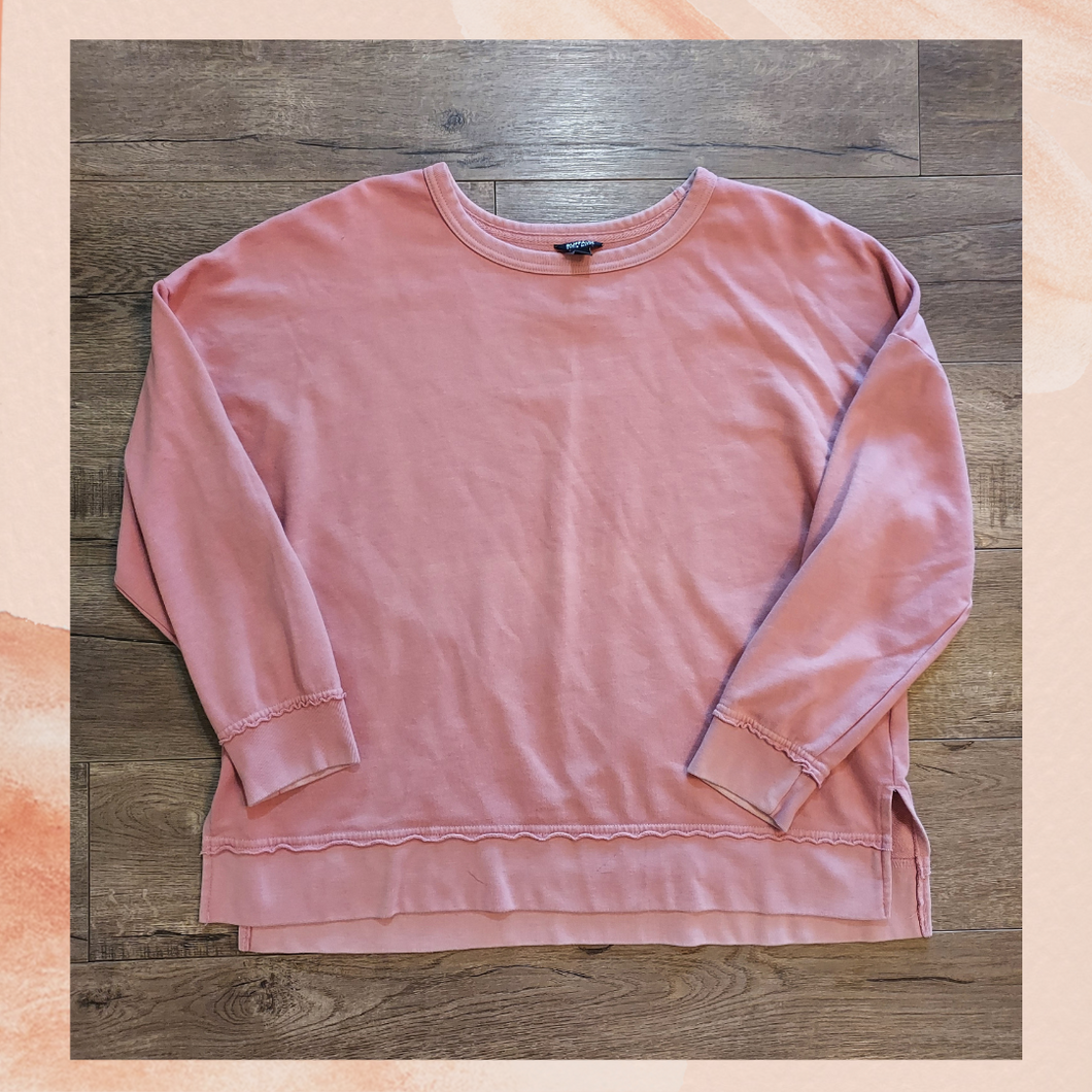 Rose Pink Crewneck Pullover Sweatshirt (Pre-Loved) XL