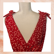 Carregue a imagem no visualizador da Galeria, Shein Curve Red Polka Dot Hearts Sleeveless Mini Dress NWOT Size 0XL
