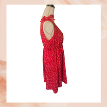 Carregue a imagem no visualizador da Galeria, Shein Curve Red Polka Dot Hearts Sleeveless Mini Dress NWOT Size 0XL
