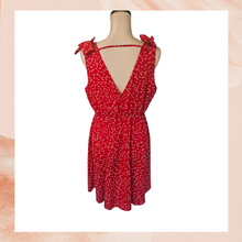 Carregue a imagem no visualizador da Galeria, Shein Curve Red Polka Dot Hearts Sleeveless Mini Dress NWOT Size 0XL
