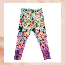 Load image into Gallery viewer, Soft Surroundings Colorful Floral Print Ankle Leggings NWT Medium
