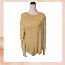 Load image into Gallery viewer, Sonoma Butter Yellow Soft Chunky Open Knit Sweater (Pre-Loved) XL
