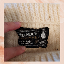 Load image into Gallery viewer, Standun Cream Cable Thick Knit Pure Wool Sweater (Pre-Loved) OS (See Measurements)
