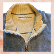 Carregue a imagem no visualizador da Galeria, Tommy Bahama Blue Pullover 1-4 Zip Sweater (Pre-Loved) OS (See Measurements)
