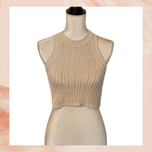 Carregue a imagem no visualizador da Galeria, Urban Outfitters Beige Cropped Sweater Tank Top (Pre-Loved) XS
