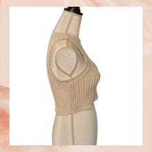 Carregue a imagem no visualizador da Galeria, Urban Outfitters Beige Cropped Sweater Tank Top (Pre-Loved) XS
