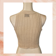 Carregue a imagem no visualizador da Galeria, Urban Outfitters Beige Cropped Sweater Tank Top (Pre-Loved) XS
