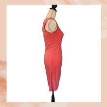 Load image into Gallery viewer, Vibrant Pink Sleeveless Ruched Mini Bodycon Dress (Pre-Loved) OS
