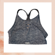 Load image into Gallery viewer, Victoria's Secret PINK Dark Gray Spacedye Crossback Sports Bra (Pre-Loved) Size Large
