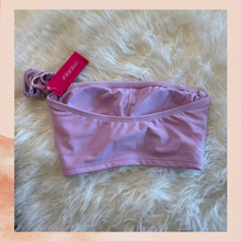 Laden Sie das Bild in den Galerie-Viewer. Xhilaration Lilac Purple Solid Bandeau Strapless Swim Top NWT Size XS / 00
