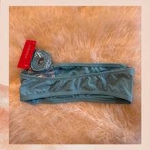 Carica l'immagine nel visualizzatore della galleria, Xhilaration Marine Aqua Blue Solid Bandeau Strapless Swim Top NWT
