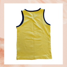Load image into Gallery viewer, Yellow Summer Time Muscle Tank Top (Pre-Loved) 4 (Boy&#39;s)
