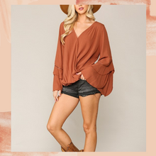 Load image into Gallery viewer, &quot;Anna Laura&quot; Blouse (Clay)
