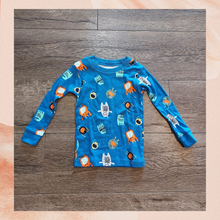 Load image into Gallery viewer, Blue Little Monster Long Sleeve Pajama Tee 18 Months

