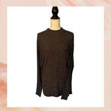 Load image into Gallery viewer, Dark Gray Knit Ribbed Long Sleeve Sweater Top (Pre-Loved) Size Large
