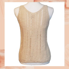 Load image into Gallery viewer, Delicate Beige Sweater Tank Top XS
