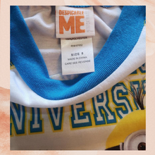 Load image into Gallery viewer, Despicable Me Minion University Sleep Tee Size 8
