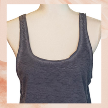 Load image into Gallery viewer, Distressed Marled Blue Gray Tank Top Small (Pre-Loved)
