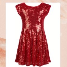 Carregue a imagem no visualizador da Galeria, Epic Threads Tango Red Sequin Dress Big Girl Size Large
