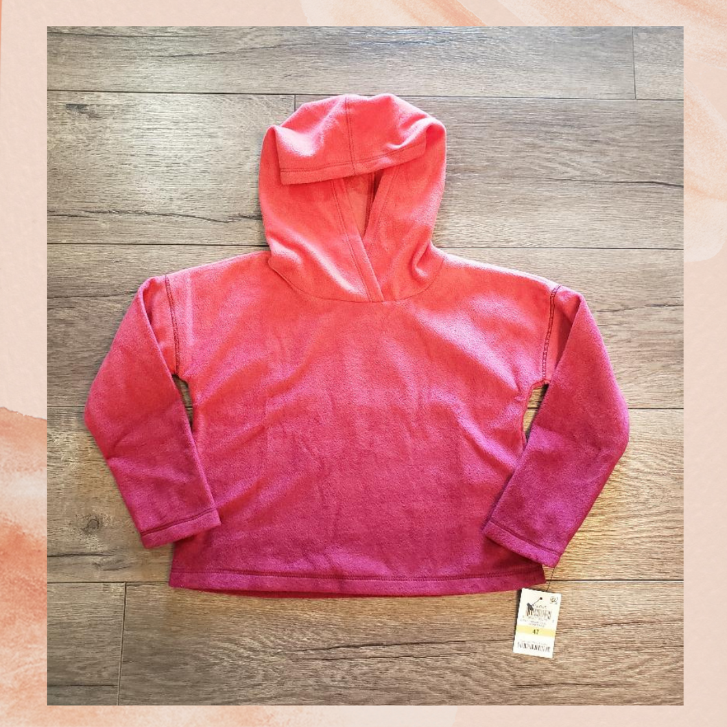 Fleece Red Ombre Pullover Hoodie Size 4T