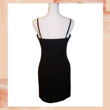 Chargez l&#39;image dans la visionneuse de la galerie, Haute Monde Black Zip Up Mini Dress Large (Pre-Loved)
