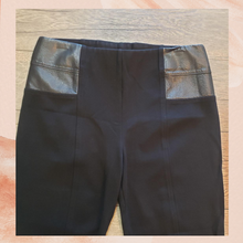 Load image into Gallery viewer, INC Black Faux Leather Panel Leggings (Pre-Loved) Size 12
