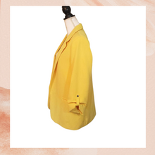 Load image into Gallery viewer, JustFab Yellow Open Front Blazer (Pre-Loved) Large
