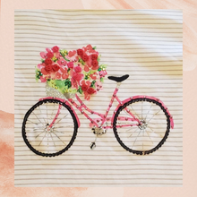 Laden Sie das Bild in den Galerie-Viewer. Karen Scott Floral Bicycle Striped Tee 3X
