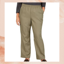 Laden Sie das Bild in den Galerie-Viewer. Karen Scott Olive Sprig Classic Pull-On Pants NWT 2X
