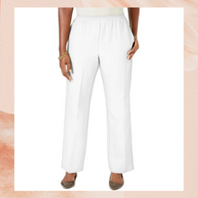 Carica l&#39;immagine nel visualizzatore della galleria, Karen Scott Solid White Classic Pull-On Pants NWT 3X
