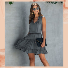 Load image into Gallery viewer, &quot;Landry&quot; Swing Dress (Gray)
