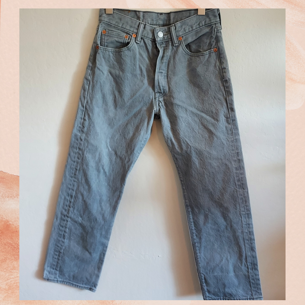 Levi's 501 Light Gray Jeans W30 L30 (Pre-Loved)