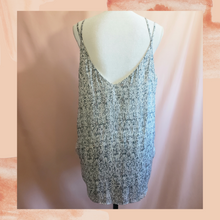 Load image into Gallery viewer, Light Blue and White Multi Print High Low Tank Top Large (Pre-Loved)
