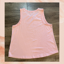 Load image into Gallery viewer, Light Pink &amp; White Striped Casual Tank Top (Pre-Loved) XXL
