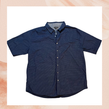 Load image into Gallery viewer, London Fog Deep Blue Short Sleeve Button-Down Shirt (Pre-Loved) Size 4XLB
