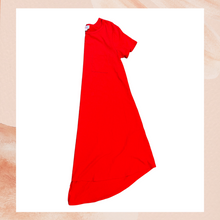 Carica l&#39;immagine nel visualizzatore della galleria, LuLaRoe Red Ribbed High-Low T-Shirt Dress Size Medium

