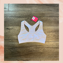 Load image into Gallery viewer, Maidenform Girl&#39;s White Seam Free Sports Bra NWT Size Large
