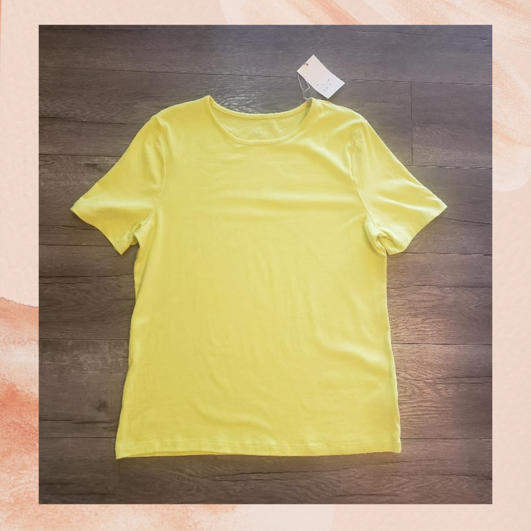 Neon Yellow Short Sleeve Tee XL
