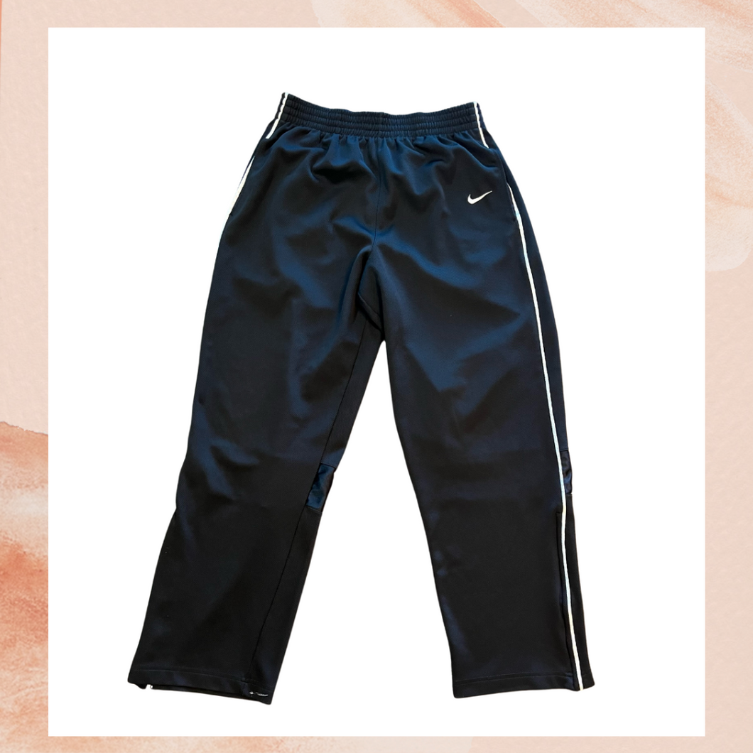 Nike Black Ankle Zip Athletic Sweatpants (Pre-Loved) Youth Boy's Large