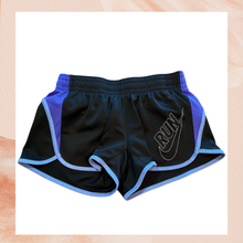 Load image into Gallery viewer, Nike Run Dri-Fit Black and Blue Track Shorts (Pre-Loved) XS (Girl)
