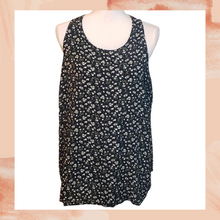 Load image into Gallery viewer, Old Navy Black Floral Tank Top XXL
