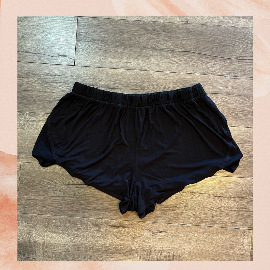 Old Navy Black Soft Lounge Shorts (Pre-Loved) Size 2X