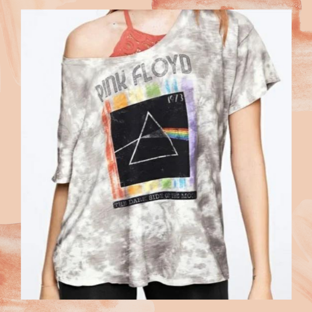 Victoria's Secret PINK Gray Pink Floyd T-Shirt Large